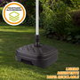 Aktive Garden Base para sombrilla 56x56x40 cm antracita Ø33-48 mm