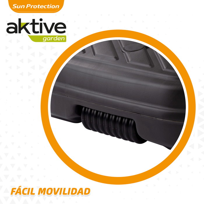 Aktive Garden Base para sombrilla 56x56x40 cm antracita Ø33-48 mm