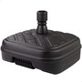 Aktive Garden Base para sombrilla 56x56x40 cm antracita Ø33-48 mm