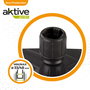 Aktive Garden Base para sombrilla 56x56x40 cm antracita Ø33-48 mm