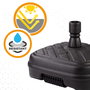 Aktive Garden Base para sombrilla 56x56x40 cm antracita Ø33-48 mm