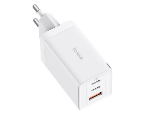 BASEUS GAN5 PRO FAST CHARGER 2C+U 65W EU WHITE CCGP120202