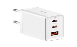 BASEUS GAN5 PRO FAST CHARGER 2C+U 65W EU WHITE CCGP120202