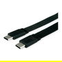 VALUE 11.99.9085 Cable USB 4 Plano USB-C a USB-C Macho a Macho 40 Gbit/s Negro 0.5m