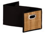 KIPIT Organizador Rectangular Bambú Negro