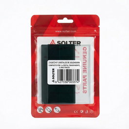 Solter Kit Cristales Soldadura DIN-11 - 2 Cristales Inactínicos para UV/IR + 1 Cristal Transparente de Protección para Pantallas y Máscaras de Soldadura
