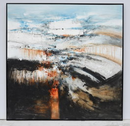 DKD Home Decor Cuadro Lienzo Abstracto Pintado a Mano 155x155x5 cm
