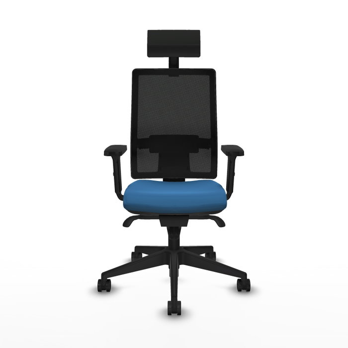 PIQUERAS Y CRESPO Silla de oficina Horna con mecanismo Sincro, Azul claro y Negro PIQUERAS Y CRESPO Silla de oficina Horna con mecanismo Sincro, Azul claro y Negro