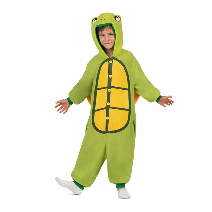 My Other Me Disfraz de Tortuga Kigurumi con capucha y cola, talla M Verde