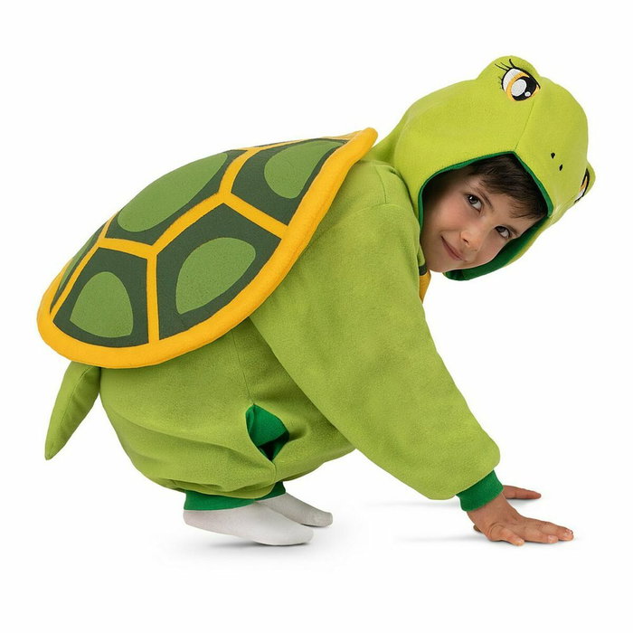 My Other Me Disfraz de Tortuga Kigurumi con capucha y cola, talla M Verde