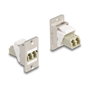 DeLOCK 67169 Módulo keystone LC Duplex Hembra a Hembra Conico