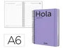Liderpapel Agenda de oficina 2027 Classic día página A6 malva