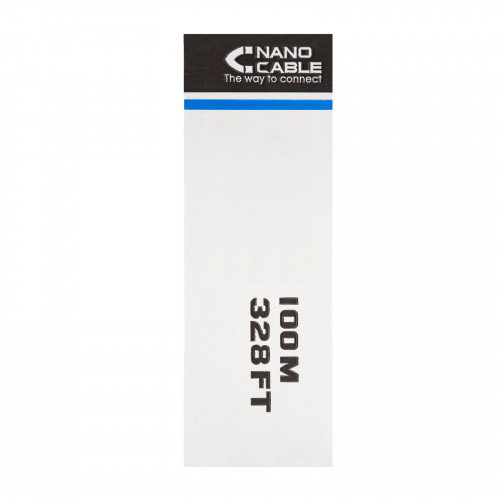 Nanocable Bobina Cable de Red Cat.6 UTP AWG24 Rígido Exterior 100m Negro Nanocable Bobina Cable de Red Cat.6 UTP AWG24 Rígido Exterior 100m Negro