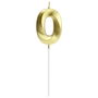 Party Time Vela Aniversario Cifra 0 Oro