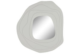DKD Home Decor Espejo de Madera Blanco 90x4x97