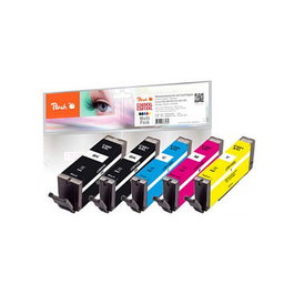Peach Pack de 4 Tintas Spar PI100-396 (Compatible con Canon PGI-580XXL, CLI-581XXL)