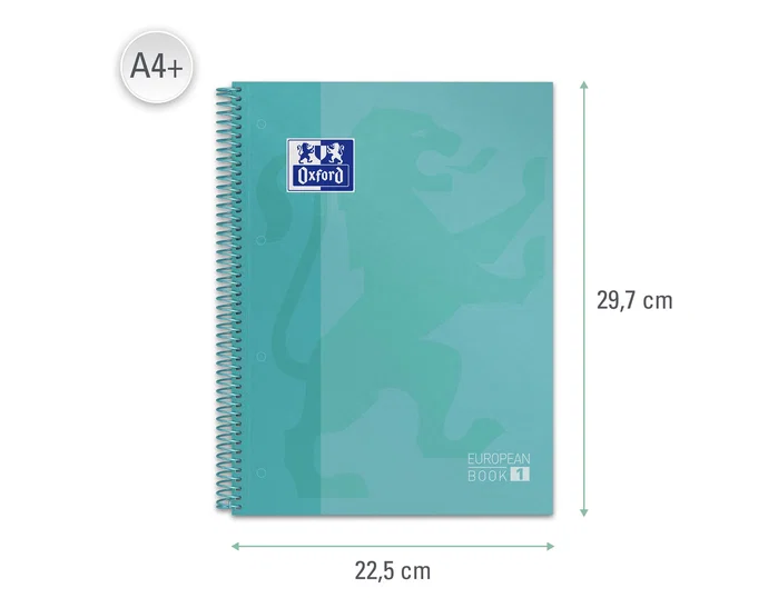 Oxford European Book 1 Cuaderno Microperforado A4+ Menta Helada