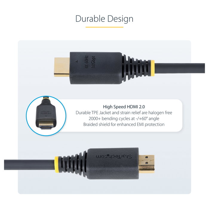 StarTech.com Cable HDMI de Alta Velocidad 30cm 4K60Hz Negro
