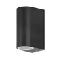 RABALUX Aplique Exterior Moderno Chile 2xGU10 IP44 [RAB-8019] - Color Marrón Antiguo, Metal y Cristal