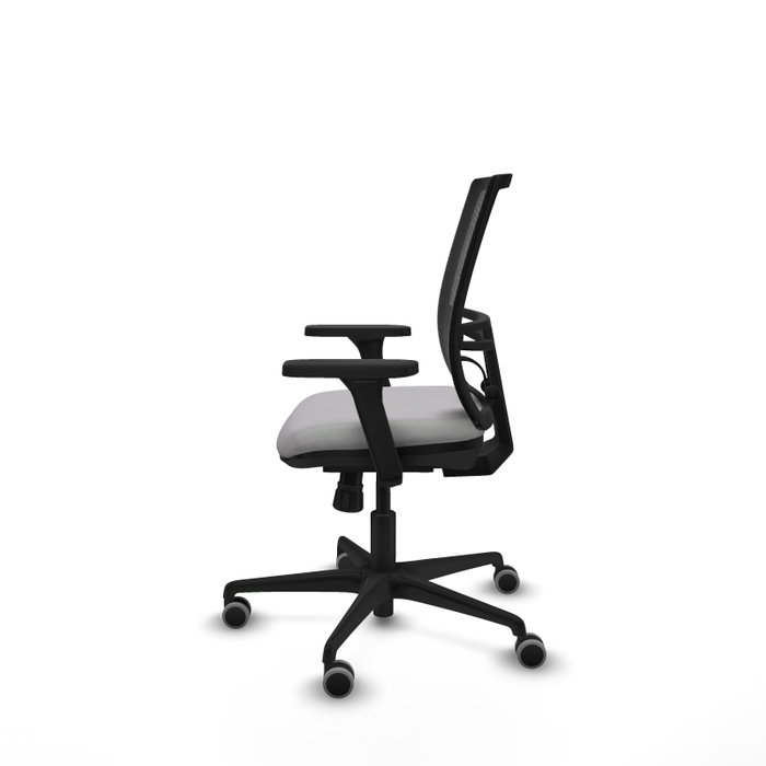 PIQUERAS Y CRESPO Silla de oficina Yunquera con mecanismo Sincro, Gris claro y Negro PIQUERAS Y CRESPO Silla de oficina Yunquera con mecanismo Sincro, Gris claro y Negro