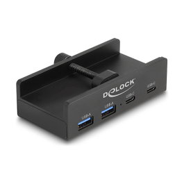 DeLOCK 64262 Hub USB de 4 puertos con 2 x USB Type-A y 2 x USB Type-C