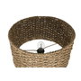 DKD Home Decor Lámpara de Pie de Metal y Fibra Marrón
