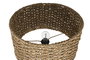 DKD Home Decor Lámpara Pie Balines Marrón Natural Metal Fibra 41x41x156 cm