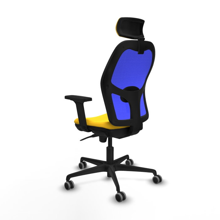 PIQUERAS Y CRESPO Silla de oficina Jorquera Amarillo y Azul
