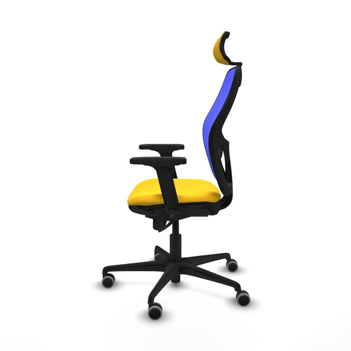 PIQUERAS Y CRESPO Silla de oficina Jorquera Amarillo y Azul