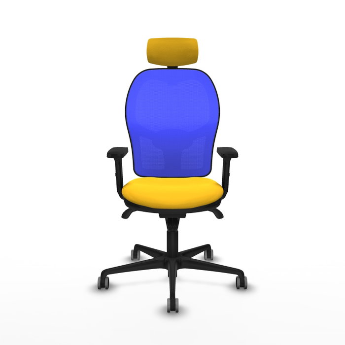 PIQUERAS Y CRESPO Silla de oficina Jorquera Amarillo y Azul