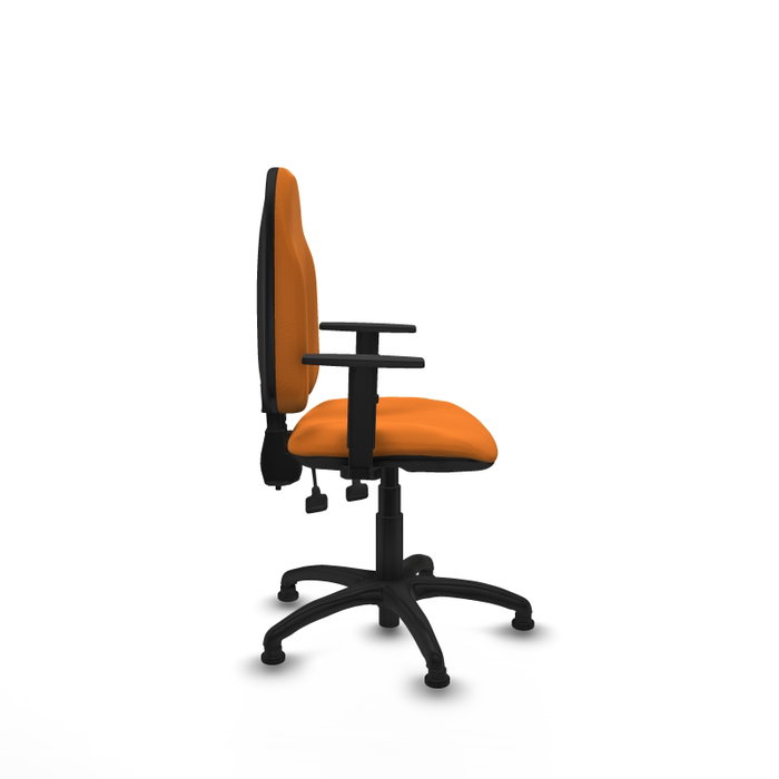 PIQUERAS Y CRESPO Silla de oficina Algarra Naranja con Brazos 1D PIQUERAS Y CRESPO Silla de oficina Algarra Naranja con Brazos 1D