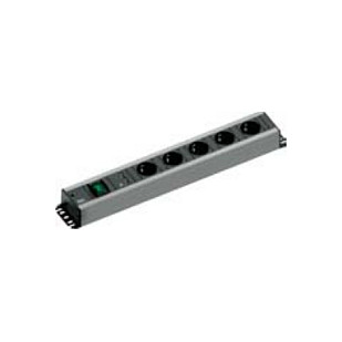 Bachmann Regleta 5 Enchufes Schuko con 2 Cargadores USB, Compatible con Rack de 19 Pulgadas, Cable 2m Bachmann Regleta 5 Enchufes Schuko con 2 Cargadores USB, Compatible con Rack de 19 Pulgadas, Cable 2m