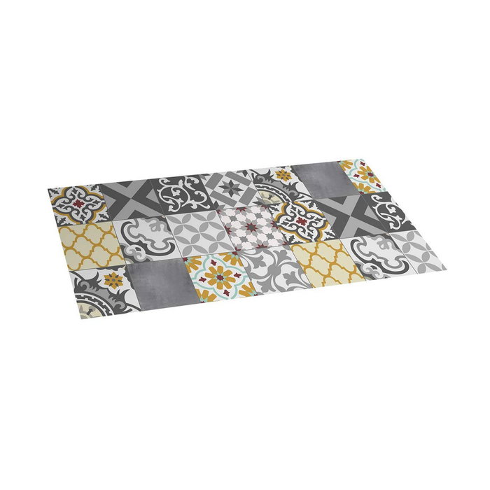Croma Collection Alfombra vinílica Patch gris-ambar 50 x 110 cm