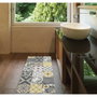 Croma Collection Alfombra vinílica Patch gris-ambar 50 x 110 cm