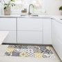 Croma Collection Alfombra vinílica Patch gris-ambar 50 x 110 cm