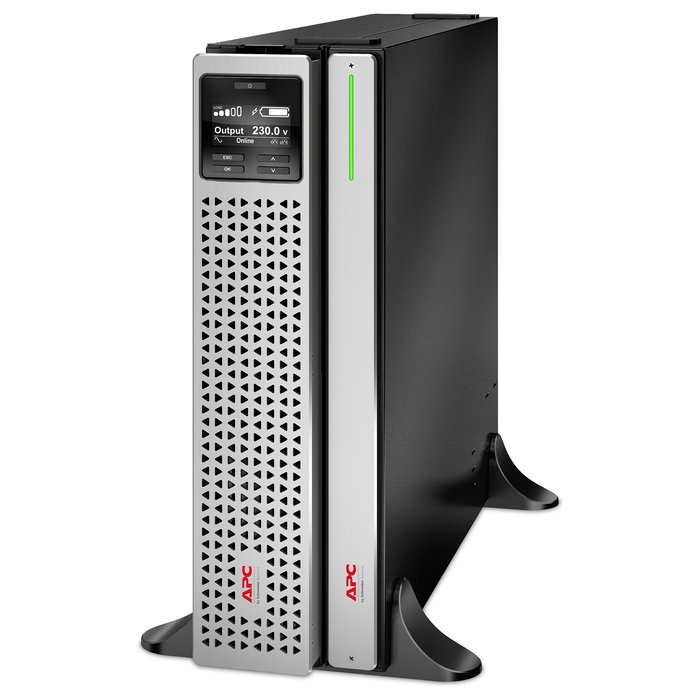 APC SRT L1000RMXLI SAI UPS Doble Conversión en Línea, 1 kVA / 900 W, 230 V, Tecnología de Batería de Ión de Litio, Rack 3U, LCD