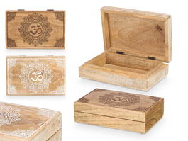 Giftdecor Caja Rectangular Med Om Surtidos Colores 21.5x13.5x6 cm (Set de 6)