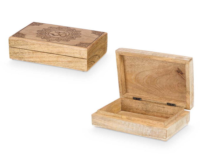 Giftdecor Caja Rectangular Med Om Surtidos Colores 21.5x13.5x6 cm (Set de 6)