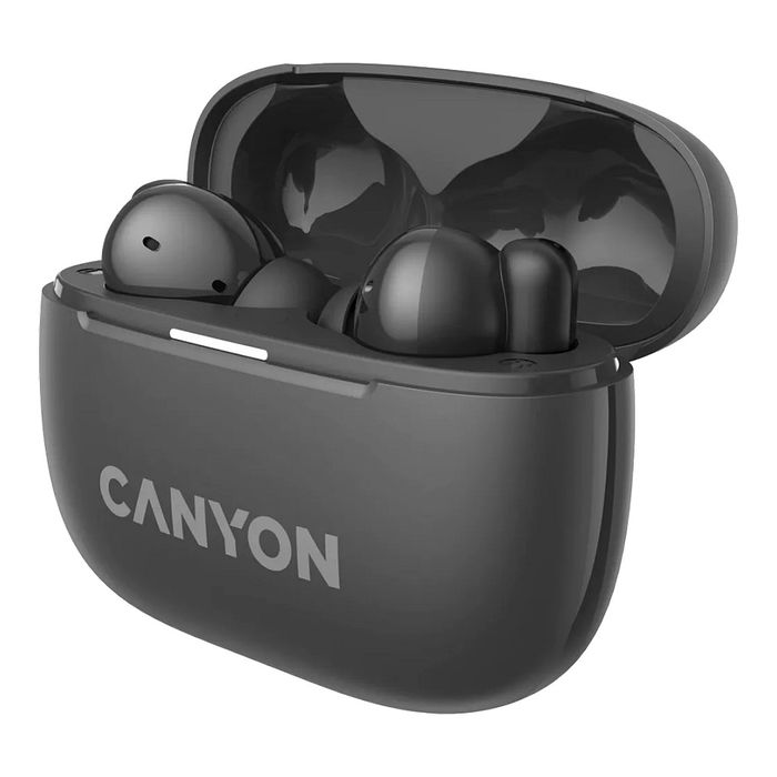 Canyon Auriculares OnGo 10 In-Ear True Wireless Bluetooth 5.3 Llamadas Música Deporte Uso Diario Negro