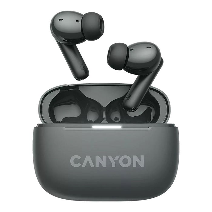 Canyon Auriculares OnGo 10 In-Ear True Wireless Bluetooth 5.3 Llamadas Música Deporte Uso Diario Negro