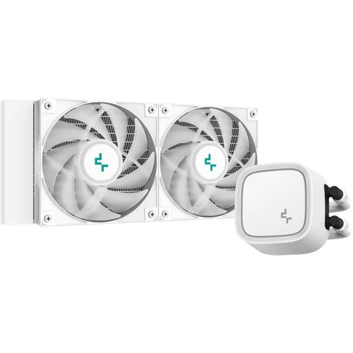 Deepcool DEE1691287944371 Refrigeración Líquida AIO con 2 Ventiladores ARGB de 120 mm - Blanco