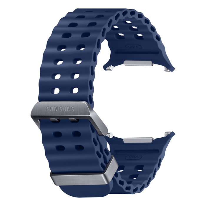 Samsung Galaxy Watch Ultra Correa de Pulsera de Repuesto en Azul, Material NBR y Titanio, Compatible con Reloj Inteligente - ET-SNL70MNEGEU