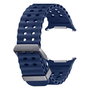 Samsung Galaxy Watch Ultra Correa de Pulsera de Repuesto en Azul, Material NBR y Titanio, Compatible con Reloj Inteligente - ET-SNL70MNEGEU