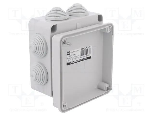 ELEKTRO-PLAST NASIELSK Caja de conexiones gris IP55 ELEKTRO-PLAST NASIELSK Caja de conexiones gris IP55