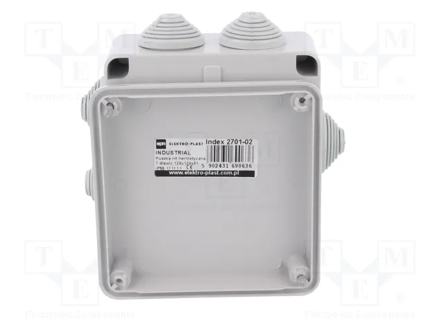 ELEKTRO-PLAST NASIELSK Caja de conexiones gris IP55 ELEKTRO-PLAST NASIELSK Caja de conexiones gris IP55