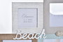 DKD Home Decor Marco Multifoto Madera y Cristal Beach 51x40,5 cm