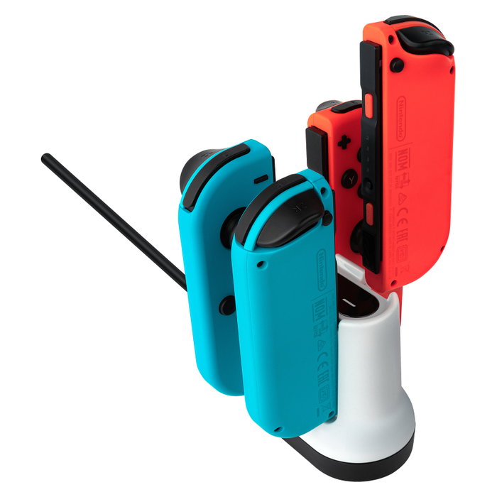 PDP Estación de carga para 2 pares de mandos Joy-Con de Nintendo Switch - Blanco PDP Estación de carga para 2 pares de mandos Joy-Con de Nintendo Switch - Blanco