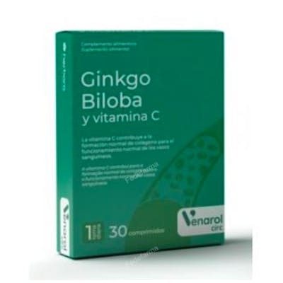 HERBORA Ginkgo biloba y vitamina C 30 comprimidos