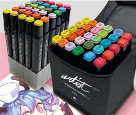 ARTIST BY ALEX BOG Estuche 30 Rotuladores Professional Markers Doble Punta Colores Surtidos