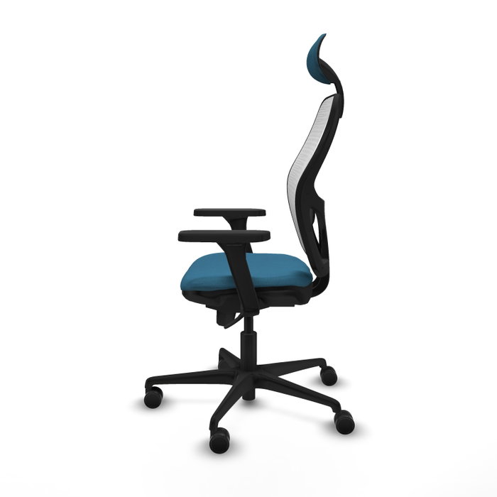 PIQUERAS Y CRESPO Silla de oficina Jorquera Verde petróleo y Blanco PIQUERAS Y CRESPO Silla de oficina Jorquera Verde petróleo y Blanco